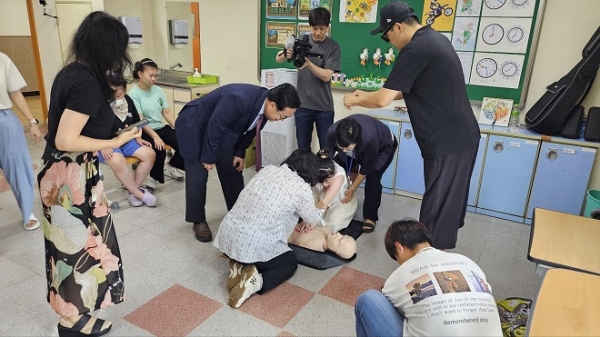 경상북도 경산시 자인초등학교 체험 현장. 사진=학교안전공제중앙회